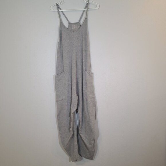 Free People Hotshot Onesie Jumpsuit Heather Gray Size Medium - Picture 3 of 11